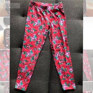 Girls Betsey Johnson Floral Leggings (M)